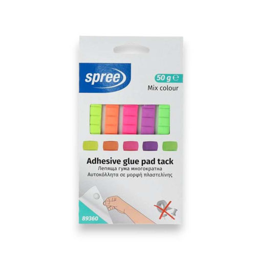 Picture of ADHESIVE PAD TACK COLOURS 50G